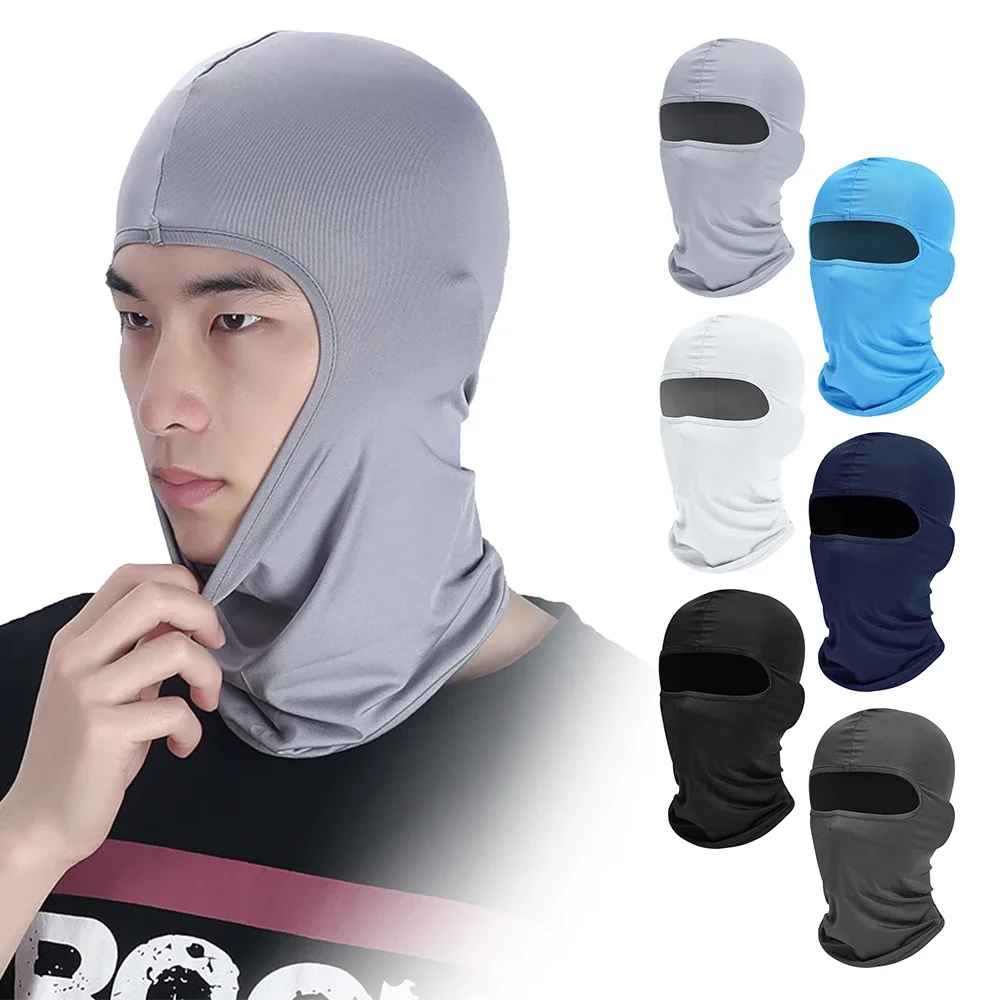 Balaclava Full Face Mask Hiking Cycling Camping Hunting Airsoft Cap Bike Head Cover Summer Men Women Ski Mask Hiking Scarves