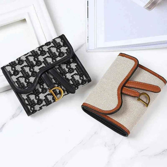 Vintage Style Women's Wallet New Model D-clip Coin Purse Multi-functional Large Capacity Trade Cross-border Coin Card Holder